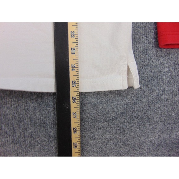 The Territory Ahead Pullover Shirt Mens XL White Red Quarter-Zip Casual Athletic - Picture 6 of 9